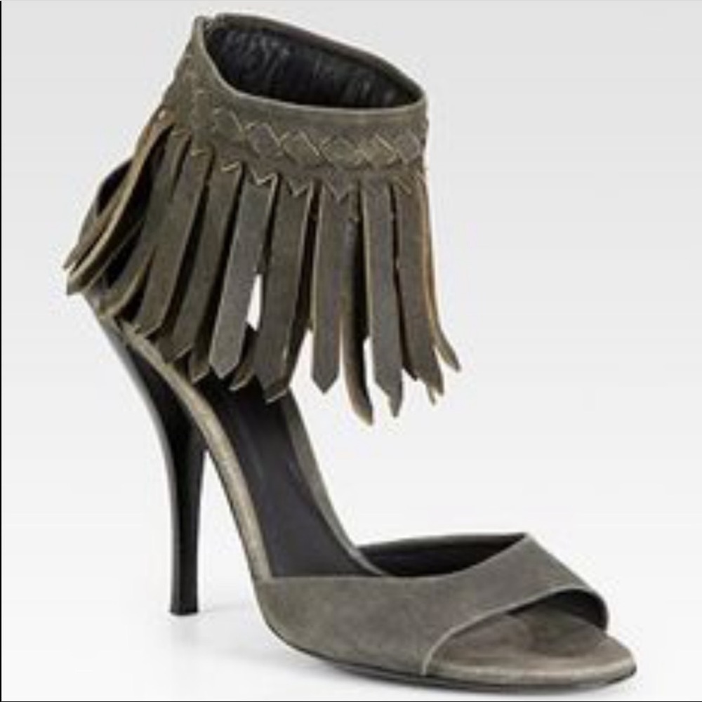 Bottega Veneta Intrecciato Fringe Sandals Size 36‎